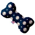 Mirage Pet Products Baseball Pinstripes 6 in. Bone Dog Toy 1232-TYBN6